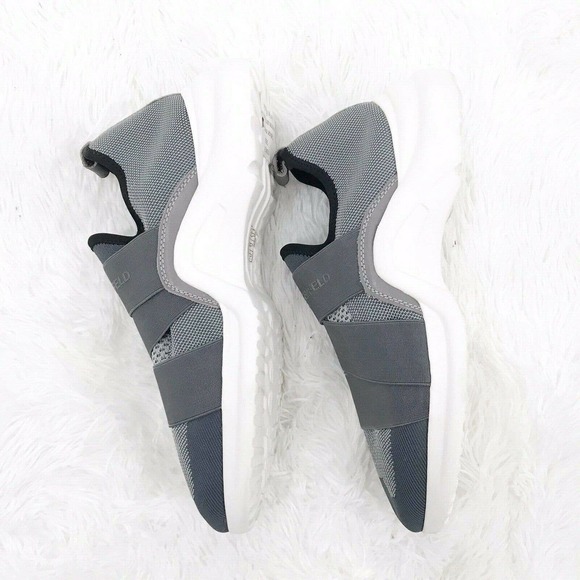 Karl Lagerfeld Paris Grey Low-Top Knit Sneakers- Size 10.5M main image 5